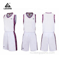 Пустые баскетбольные майки униформный дизайн цвет белый